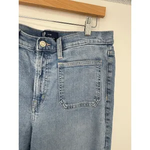 GAP 70s Flare Jeans Light Wash High Rise Stretch Denim 14/32R Casual Clean Girl thumbnail 5