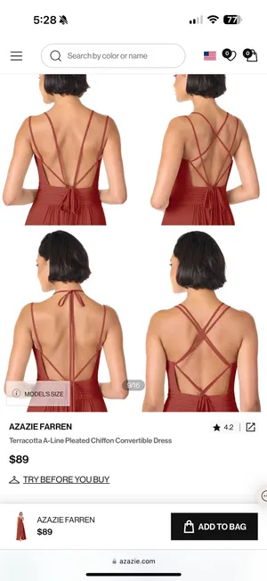 Azazie Farren Dress thumbnail 6