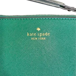New Kate Spade Green Wallet With Wristlet Strap thumbnail 4