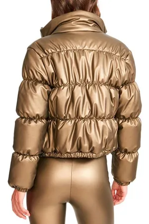 Gold Puffer Jacket thumbnail 2