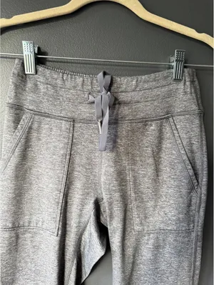 Aerie Gray Drawstring Jogger Sweatpants thumbnail 3