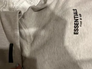 Fear of God Essentials hoodie Greay thumbnail 2