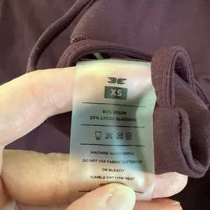Elite Eleven Luna Vantage Bra & Bike Shorts Size XS Eggplant Purple thumbnail 3