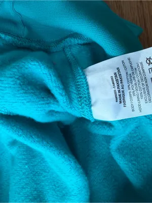 Nike Sportswear Club Fleece Turquoise Aqua Hoodie Pullover Size L thumbnail 5