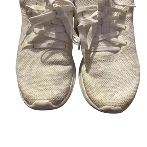 Adidas Cloudfoam Pure Shoes‎ Womens Size 8 White Knit Lace Up Running Athletic thumbnail 2