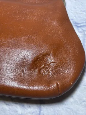 Patricia Nash Savena Kiss-Lock Leather Wristlet Suede Interior Detachable Strap thumbnail 2
