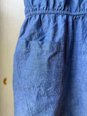Ann Taylor Loft Denim Color Romper Small  thumbnail 7