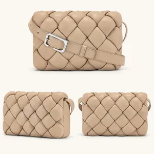 JW PEI Maze Bag in Almond Quilted Vegan Leather Crossbody Womens New NWT thumbnail 2