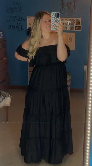 Black Tiered Maxi Dress thumbnail 1