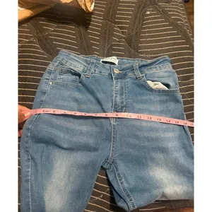 Women’s Wax Jean collection light blue high rise flare jeans size 7/28 thumbnail 8