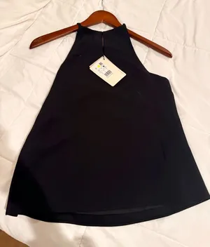 Women's Black Halter Camisole Top thumbnail 1