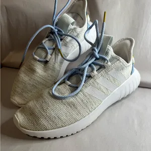 Adidas Gray Sneakers with Light Blue Accents thumbnail 3