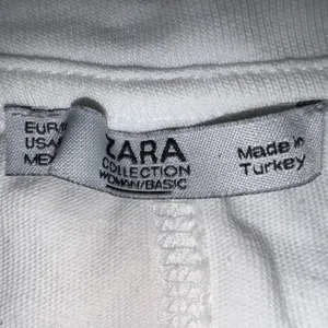 Zara white eyelet trimmed short sleeve tee thumbnail 3