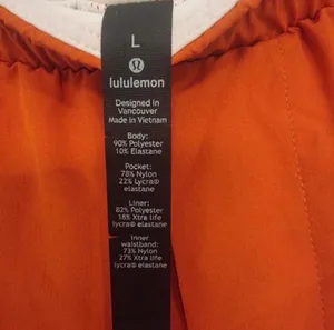 Lululemon Orange athletic shorts thumbnail 5