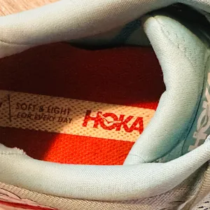 HOKA Women's Clifton 8 Aqua/Red Running Shoes thumbnail 4