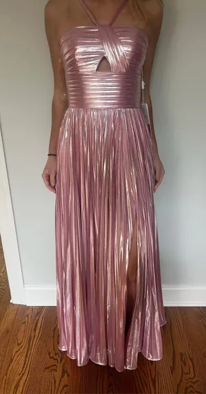 Blush Pink Pleated Prom/Formal Dress thumbnail 6