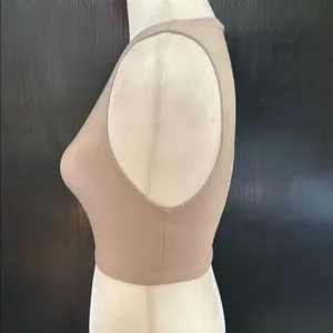 Zara Classic Tan Sleeveless Crop Top. Size Small. thumbnail 2