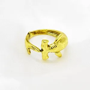 Gold Hammerhead Shark Ring thumbnail 3