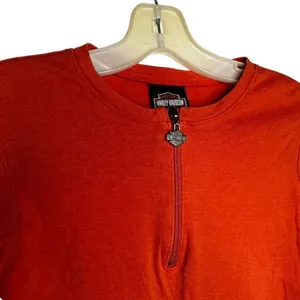 Harley Davidson Orange Cotton‎ Shirt thumbnail 3