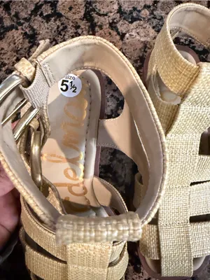 Sam Edelman Dawn Fisherman Sandals Bleached Beechwood Weave Size 5.5 Sandals thumbnail 5