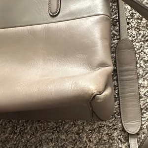 Coach Gray Borough Leather Satchel Tote Bag thumbnail 3