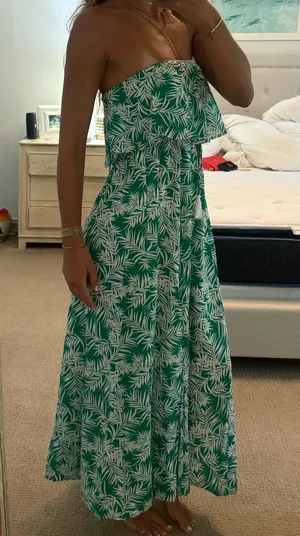 Japna Green maxi dress thumbnail 1