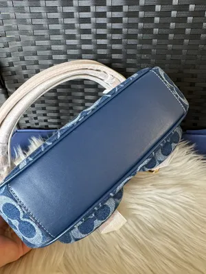 Coach New Ashton Bag In Signature Denim cy700 with cherry charm thumbnail 6