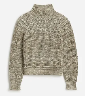 Madewell Knit Marled Cotton Mockneck Sweater thumbnail 1