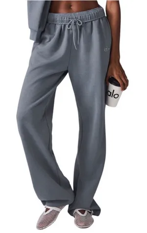 Alo Yoga Accolade Straight Leg Sweatpant Steel Grey S thumbnail 1