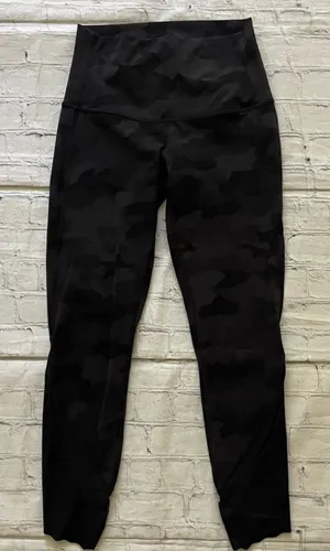 Lululemon Align Black/Grey Camo Scalloped 23” Leggings thumbnail 1
