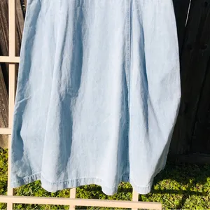 Indigo Rein NEW Light Wash Blue Denim Maxi Dress Size Medium thumbnail 11