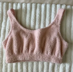 Lala Sleepwear Cozy Plush Pink Lounge Tank thumbnail 1