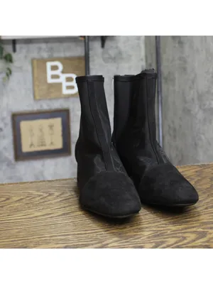 NWT A New Day Womens Celaena Boots Mesh Block Heel 94568461 Black 9.5M thumbnail 4