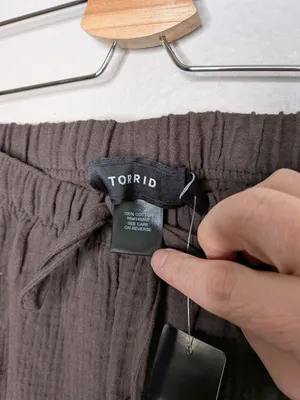 Torrid Java Brown Gauze Pull-On High-Rise Relaxed Jogger 2x tall 2026 thumbnail 4