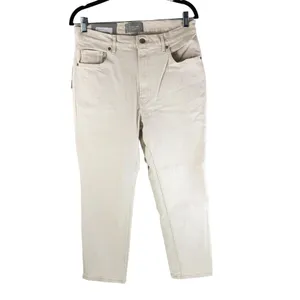 Everlane Womens The Original Cheeky Jean Ecru Ivory 30 Crop thumbnail 4