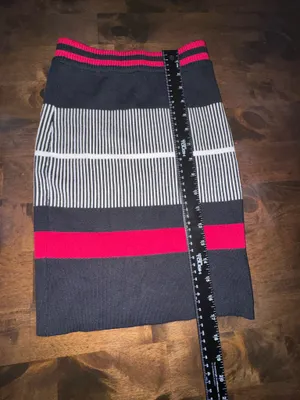 Title: NWT SEEK The Label Striped Knit Mini Skirt S thumbnail 4