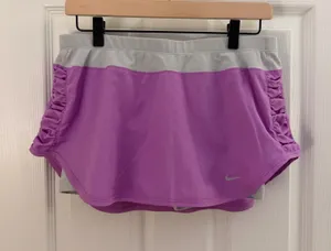 Nike Dri Fit Relay Lined Purple Running Skirt Skort Medium thumbnail 1