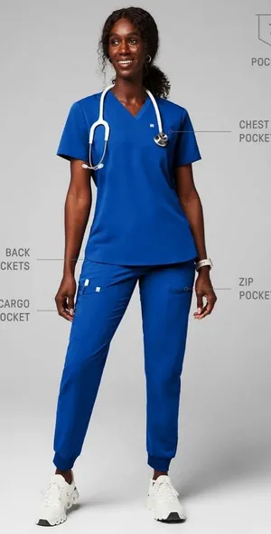 Fabletics women’s jogger scrub set thumbnail 1
