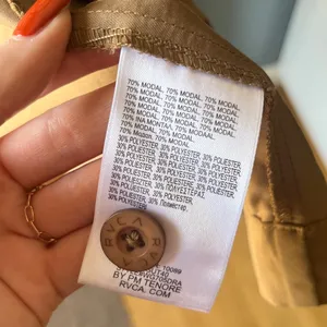 RVCA Tan Hooded Duster; Modal Jacket thumbnail 9
