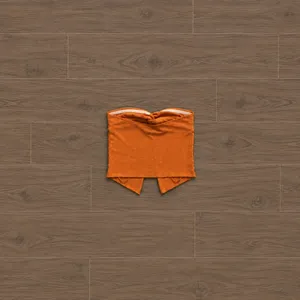 Princess Polly Orange Mani Twist-Front Tube Crop Top thumbnail 3
