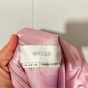 BHLDN Macro Maxi Dress Blush Pink Halter Bridesmaid Gown Size M thumbnail 7