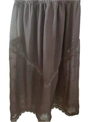 Lace Embroidered Tulle Bib Maxi Bohemian Apron Dress Size XL thumbnail 7