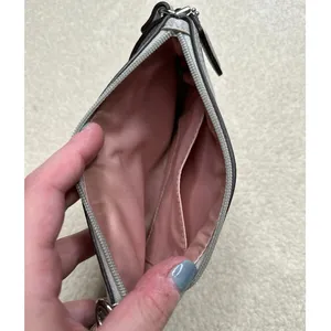 Coach Gray Y2K Leather Wristlet thumbnail 3
