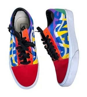 Vans Unisex Old Skool‎ Skate Shoes Multicolor 721454 Men’s 7.5 / Women’s 9 thumbnail 1