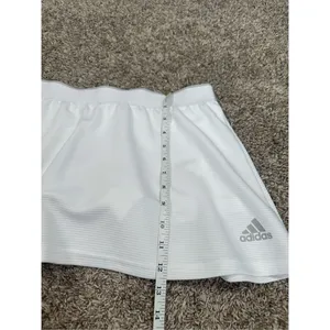 Adidas Core Club Skirt Women’s S Tennis Golf Athletic Skort Mini White Textured thumbnail 10