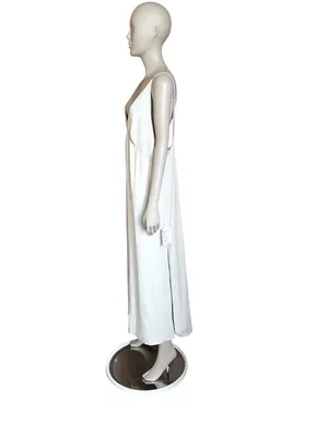 NWT ASOS Light Beige V Neck Dress thumbnail 6