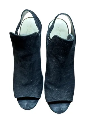 Cole Haan Shoes Womens Size 8 Black Suede Slingback Sandals‎ Block Heel Grand OS thumbnail 1