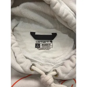 Carhartt Hoodie White Relaxed Fit Graphic Mountain Logo Sweatshirt Size L(12-14) thumbnail 4