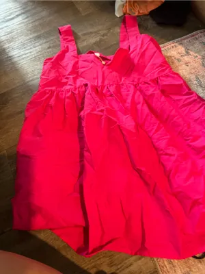 Daily Practice Hot Pink Babydoll Mini Dress Sleeveless Summer thumbnail 8