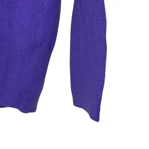 J.Crew Womens Italian Cashmere V-Neck Sweater Purple Relaxed Fit M 29660 thumbnail 4